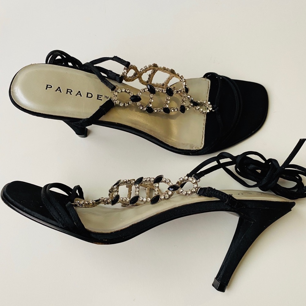 Parade diamond long Strappy heel sandals